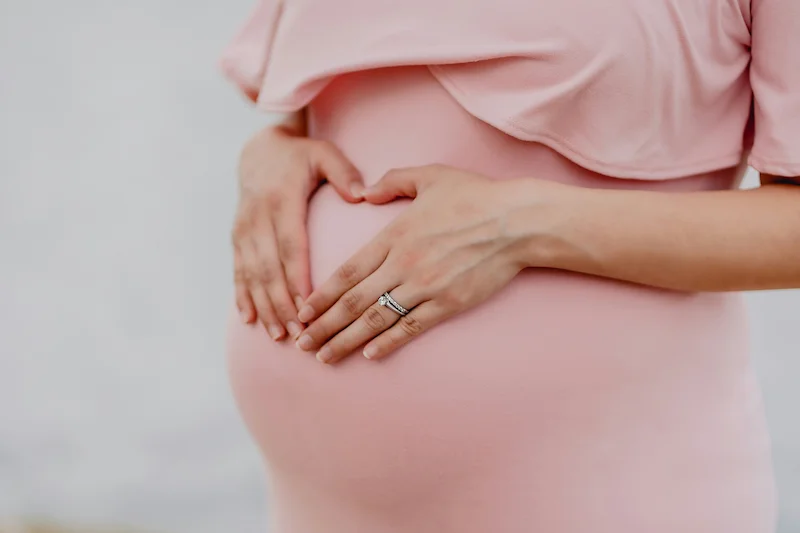 Ninth month of pregnancy illustration